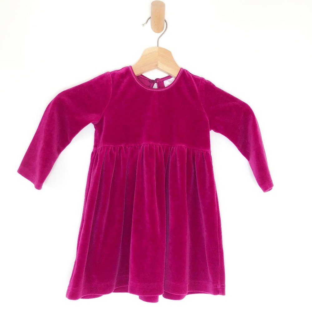 Hanna Andersson Pink Velvet Dress Size 2T